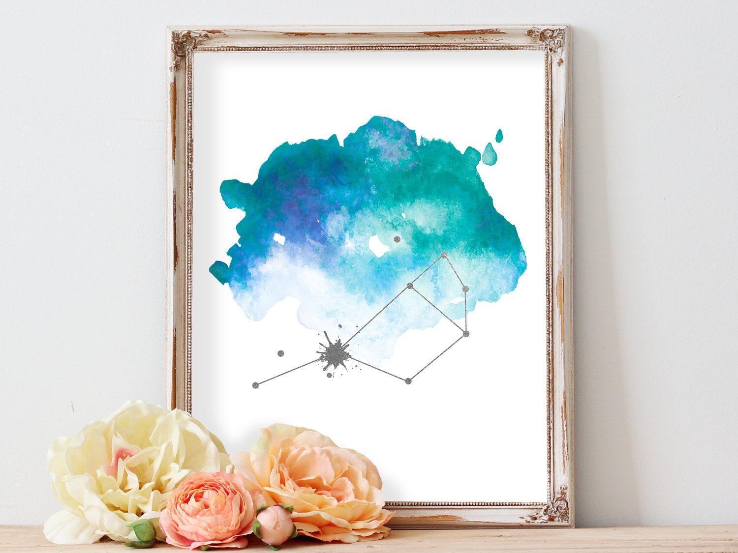 Pleiades Constellation Art Print 7 Sisters Constellation Etsy