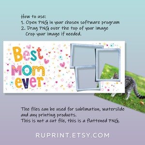 Best Mom / Mum Ever Mug Personalized, 3 Photo Mug Png, Mug With Picture ...