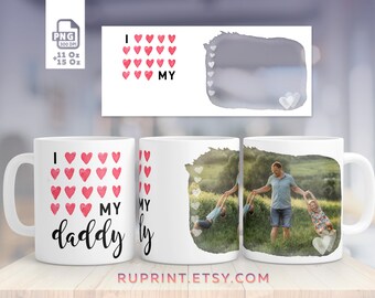 Digital template, mugs personalized picture, Sublimation Mug Design Template