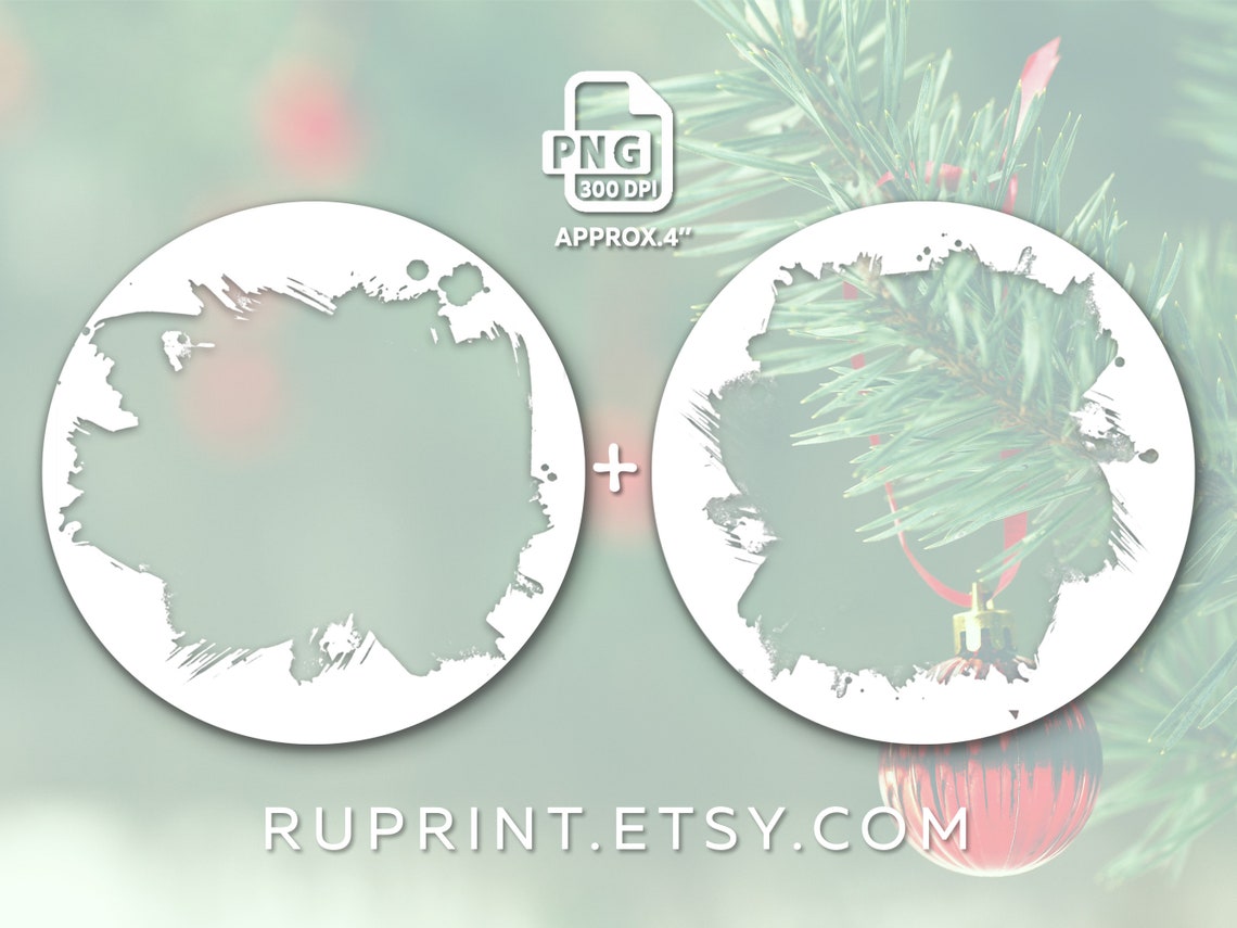 Ornament Photo Png Round Ornaments Png Template Ornament - Etsy