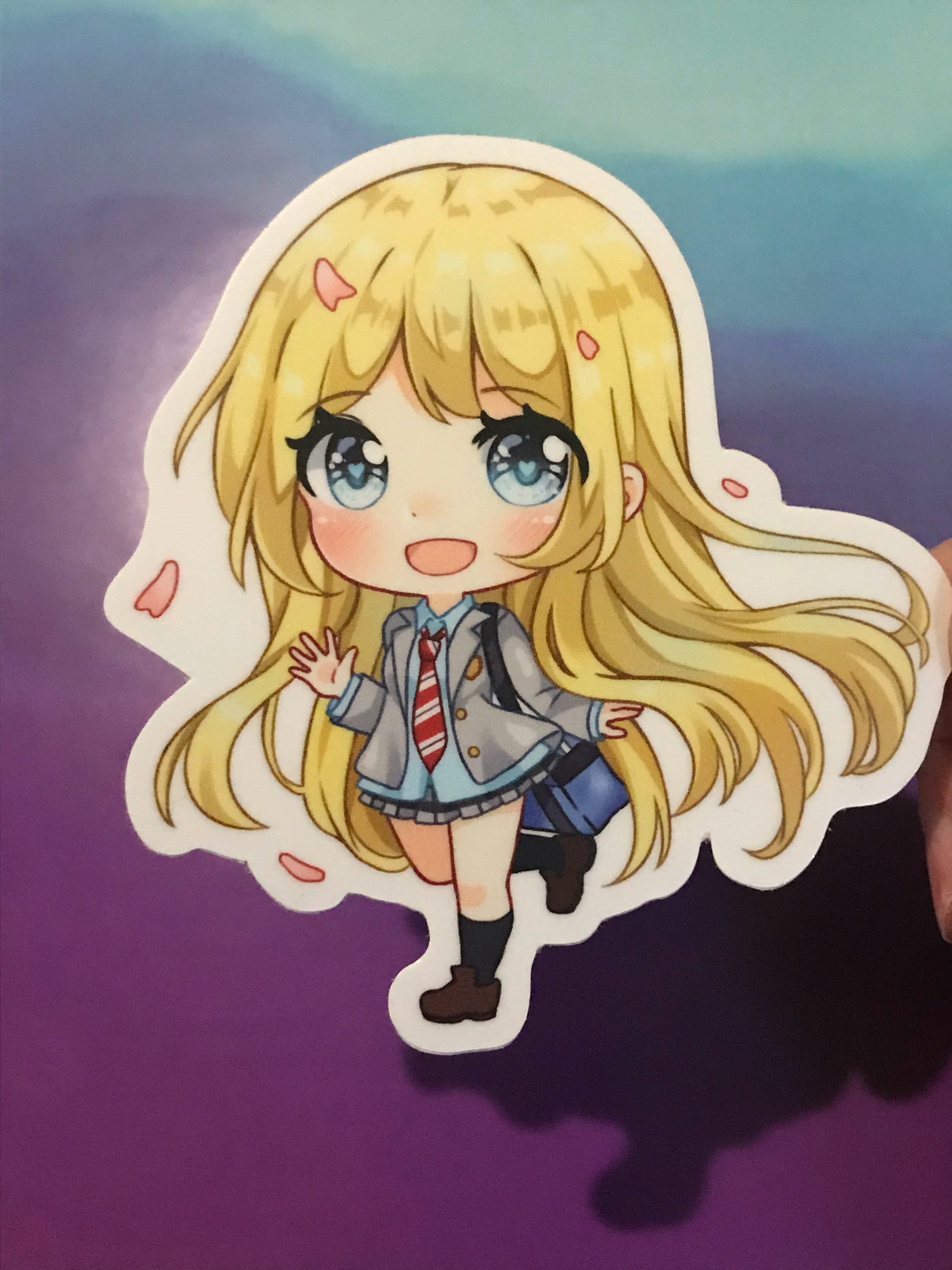 Kaori Anime your lie in april STICKER 3 inches- great for sketchbooks, plan...