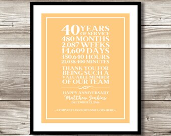 work anniversary etsy