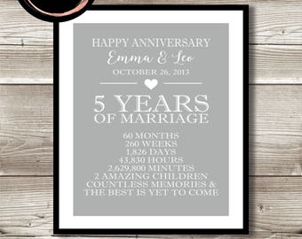 5 Jahre Verheiratet Etsy