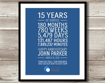 15 Work Anniversary Etsy