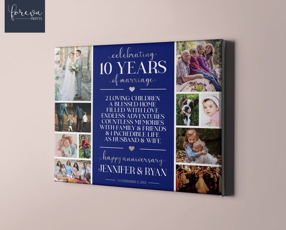 Personalized Poster Canvas - Wedding Anniversary Gifts for Him, 10