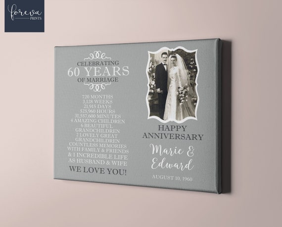 60th Diamond Wedding Anniversary Double Wine Box | Gift Store Ltd