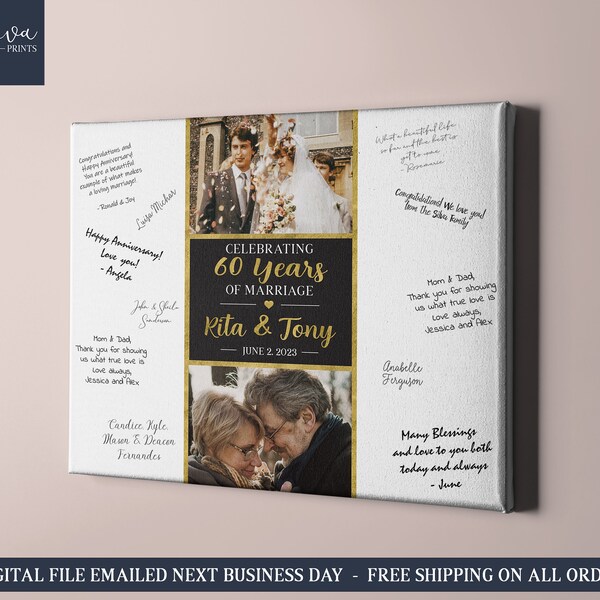 thumbnail image 2 of Personalised Diamond Wedding 60th Anniversary Invitations - Pack Of 200, Design Code DWA 005 2 of 4