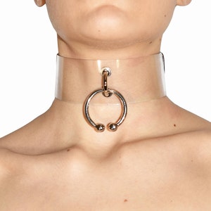 Pvc piercing choker