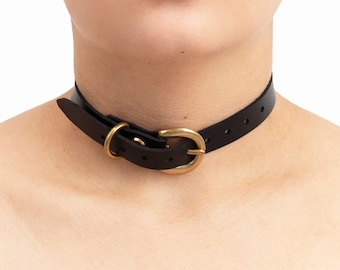 Piccolo girocollo cintura oro in ecopelle