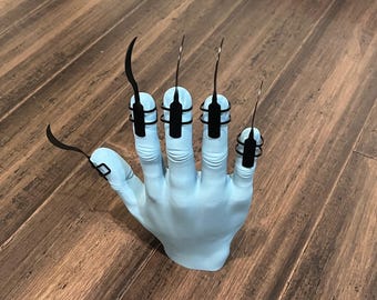 BLACKOUT TALON BDSM Primal Claws Adjustable Stainless Steel Kink Fetish Set of 5 Fingers