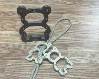 Sadistic Rope Bondage Spiked Teddy Bear Little Big Shibari Pad BDSM Kink  Pair