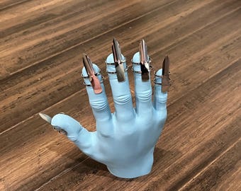 BDSM Primal Claws Adjustable Stainless Steel Kink Fetish Fingers