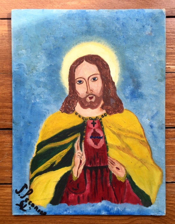 Vintage Painting on 1940s M. Grumbacher Canvas Panel - Etsy