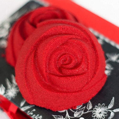 Red Rose Bath Bomb Rose Jam Etsy