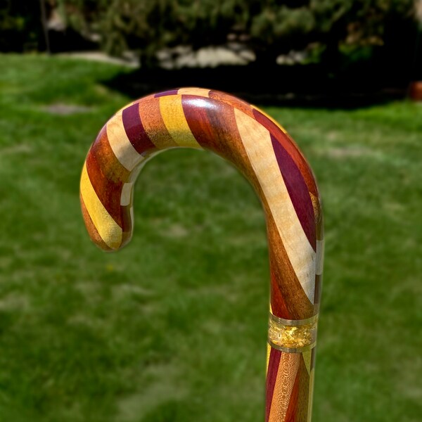 Candy Cane Walking Cane Etsy