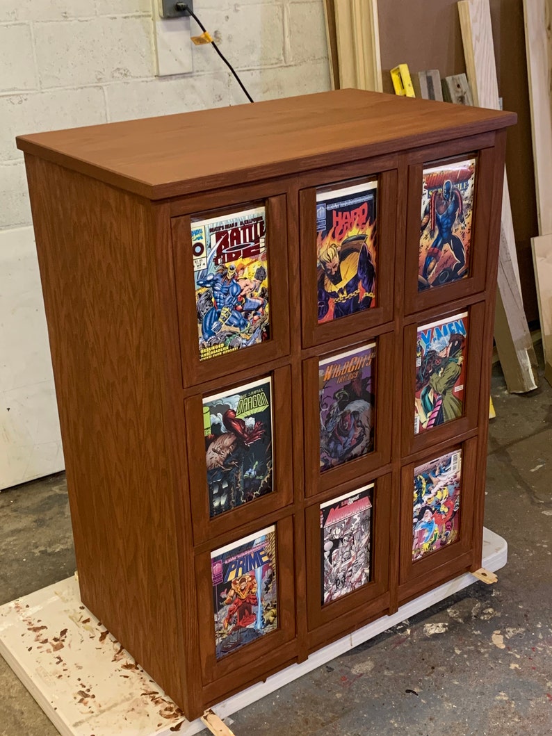 9 Drawer Comic Book Storage Etsy