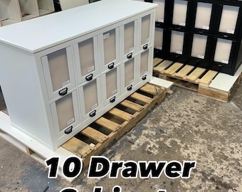 10 Drawer Book Storage and Organization Cabinet / Comic Storage Boxes