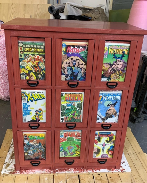 9 Drawer Comic Book Storage Etsy