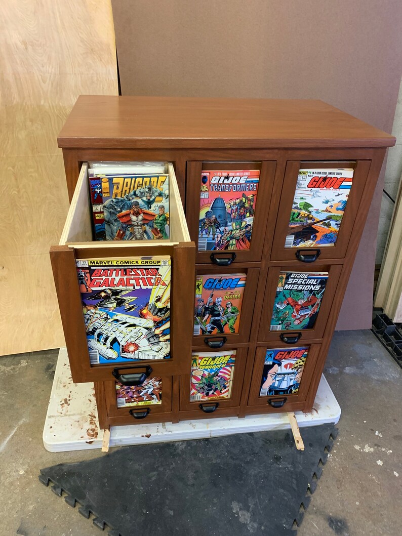 9 Drawer Comic Book Storage Etsy
