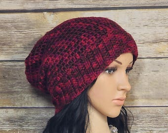 Crochet slouch beanie