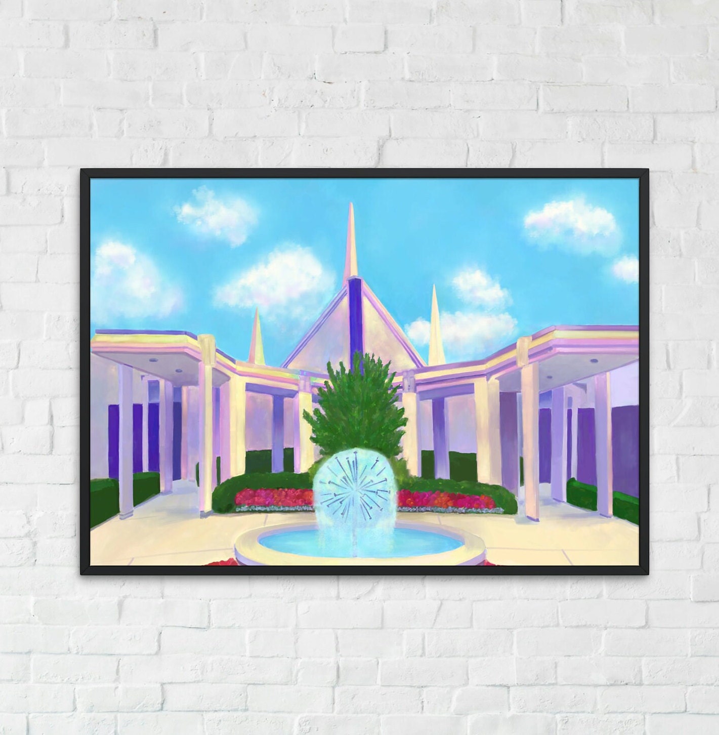 8x10 CHICAGO ILLINOIS TEMPLE Digitalprint Etsy