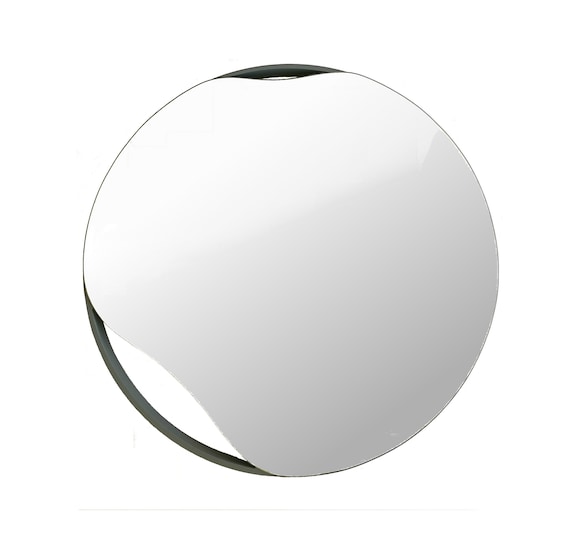 Black Circle Mirror 50 cm I Modern Black Framed Round Irregular Shape  Bathroom Assymetric Design Wall - ShopStyle