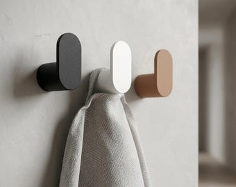 Gancio da parete minimalista BAUHAUS, appendiabiti moderno per l'ingresso.