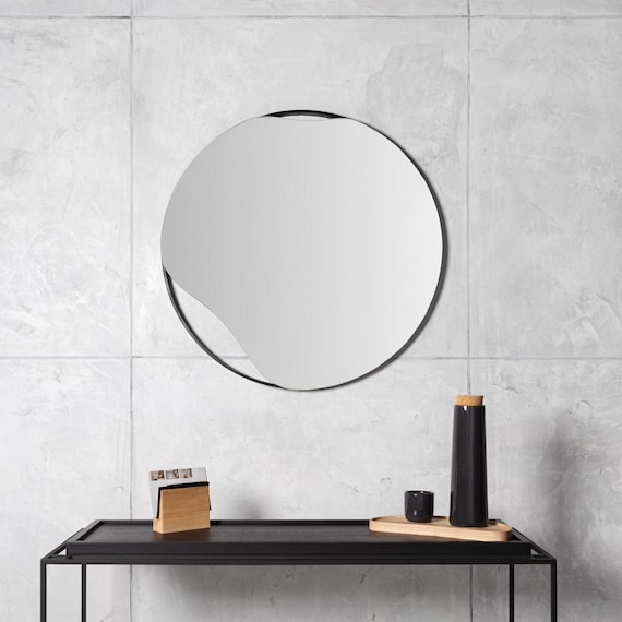 Specchio cerchio nero 50 o 70 cm I Moderno specchio rotondo - Etsy Italia