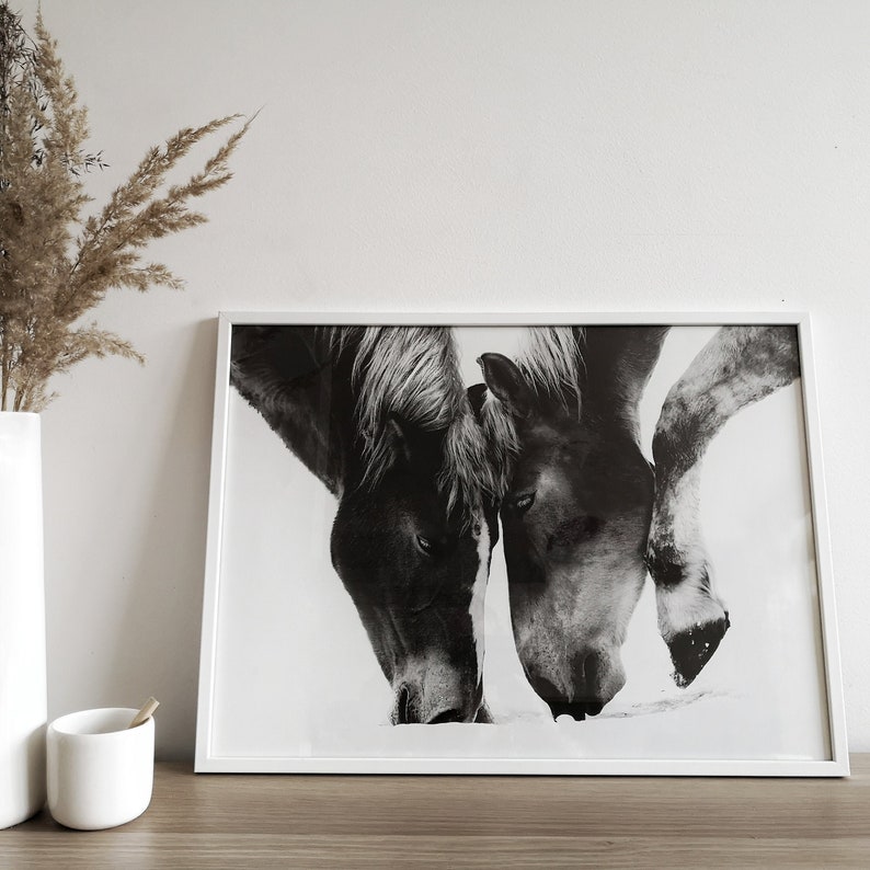 Horses Framed Wall Art Horses Wall Decor Horses Poster Etsy