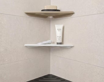Metal Corner Shower Shelf | Minimalist Matte Bathroom Organizer
