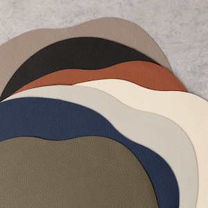 Modern Leather Placemat and Coaster Set: Nordic Table Decor