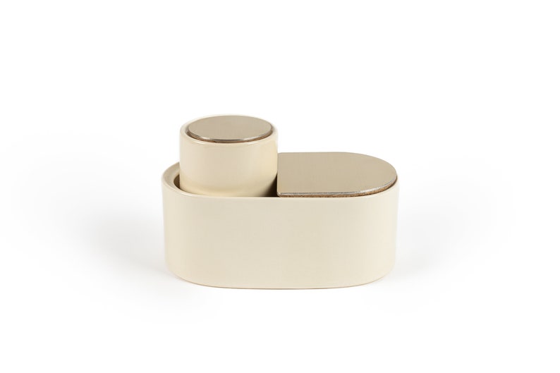 Cotton Pad Holder Bathroom Set Of 2 Cotton Round Holder Etsy