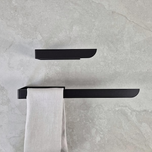 Black towel rack small and large