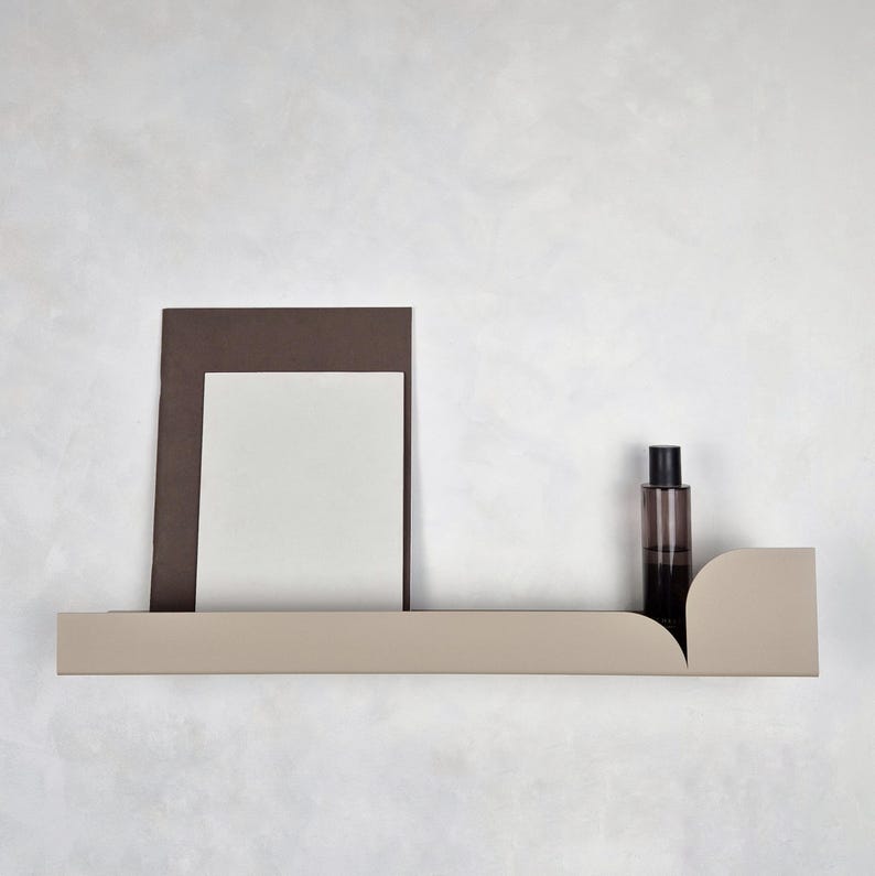 Metal wall shelf