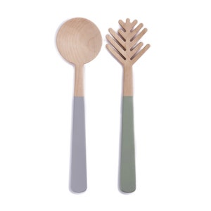 Wooden Salad or Pasta Servers Set