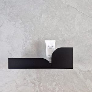 Beige Metal Shower Shelf: Modern Bauhaus Shampoo Storage image 4