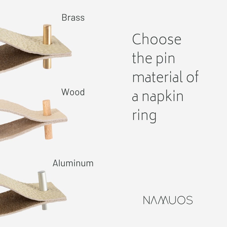 Napkin rings pin variations