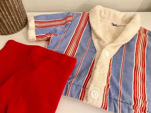 Vintage Kids' Infants' Cabana Shirt and Short Set… - image 2