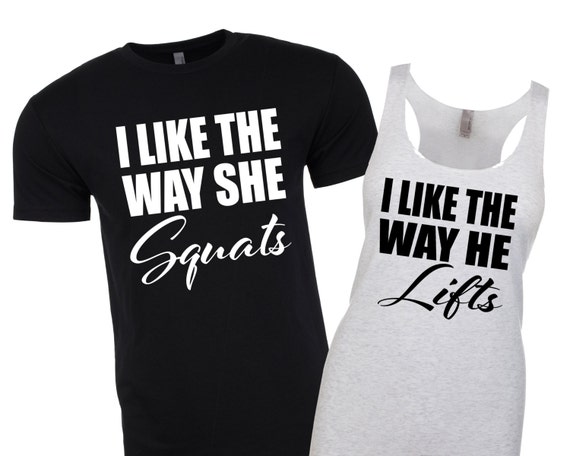 His and Hers Workout Shirts. Couples 