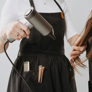 Cotton Apron, Striped Apron, Artist Apron, Hairstylist Apron, Chef Apron, Feminine Apron, Painters Apron, Womens Apron, Baker Apron, Apron