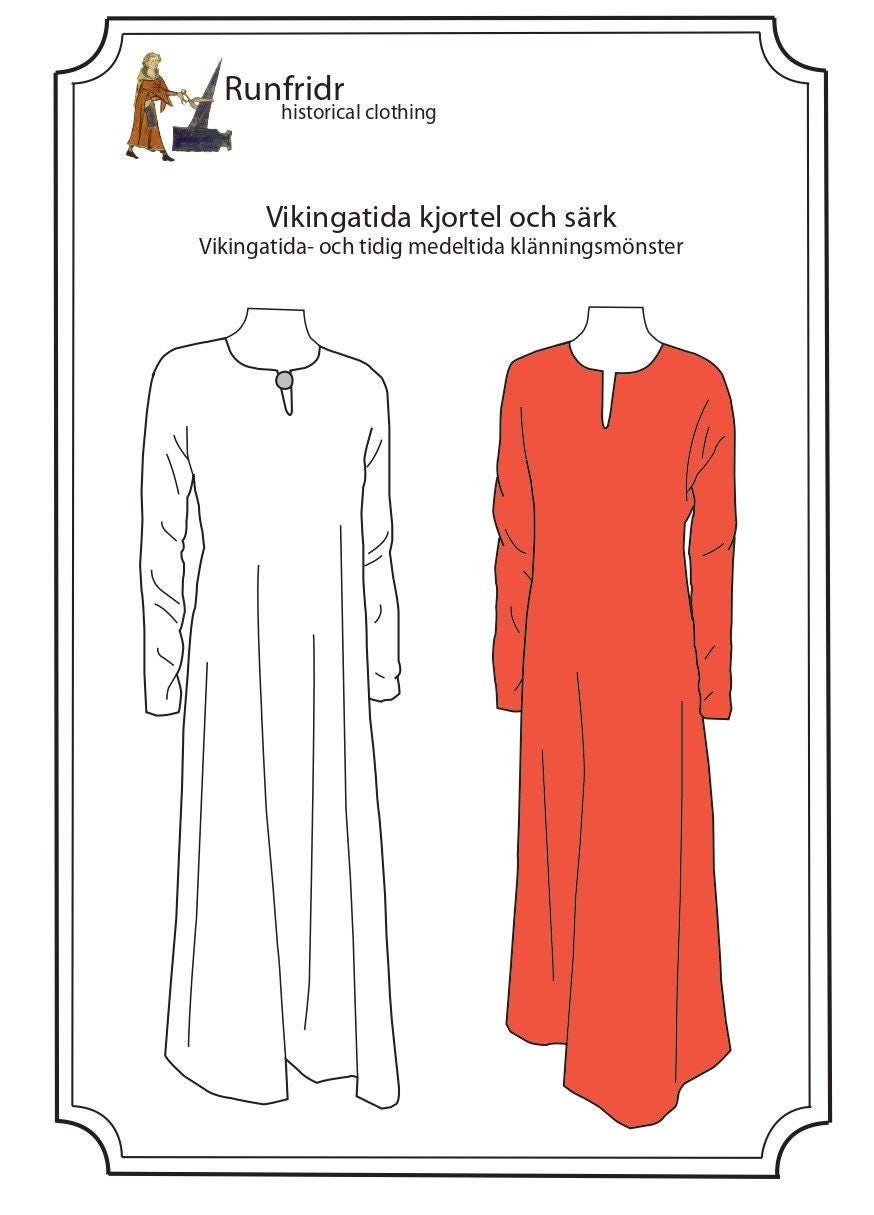 viking linen dress pattern Linen Viking Dress Pattern: Medieval Fairy Elf Costume (digital Download, XS-4XL)
