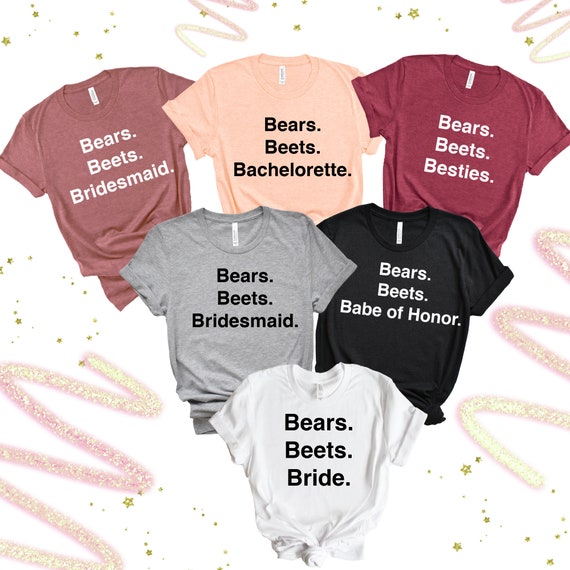Office Bachelorette Party Shirts Bears 