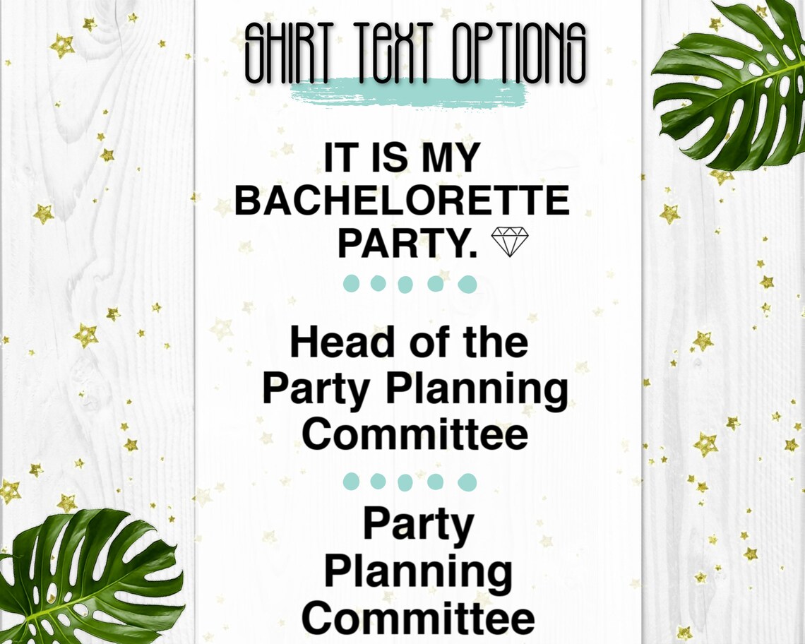 Office Party Planning Committee Bachelorette Party Shirts Etsy