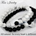 Couple Bracelet ,  Bracelet Set, Yin Yang Bracelet, Howlite Bracelet, Onyx Bracelet, Friendship Bracelet, Gift for Him Her, Couple Jewelry