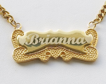 Custom Name Chain Necklace, Custom Personalized Name Necklace ,Name Necklace,Nameplate Necklace,Name Plate Necklace