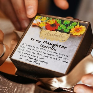 Personalized Daughter gift from Mom Dad Custom made Name Necklace Name Jewelry Birthday Gift  G83