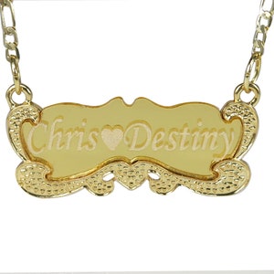 Name Chain Necklace, Name Necklace, Personalized Name Necklace, Custom Name Necklace,Name Plated,Birthday Gift