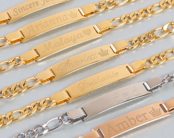 White gold baby bracelet personalized sale