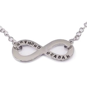 Personalized Infinity necklace , name necklace, family necklace,Infinity Pendant,mother child necklace,Christmas Gift