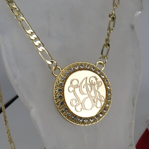 Monogramm Halskette, Initial Halskette, personalisierter Schmuck, personalisiert, Monogramm Schmuck, Monogramm,Namenskette, Buchstabe Halskette